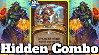 HIDDEN Hearthstone Interaction! Bulk Up a Minion WITHOUT Taunt!