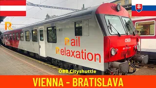 Cab ride Vienna - Bratislava (Austrian Federal Railways ÖBB) - train drivers view in 4K