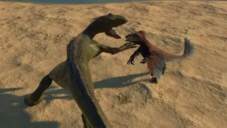 Jurassic World Evolution 2: (Modified) Pyroraptor pair vs Indoraptor
