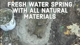 All natural fresh water spring repair
