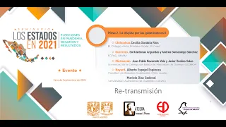 Mesa 2: "La disputa por las gubernaturas" CHIH, GRO, MICH Y NAY - Seminario #LosEstadosEn2021