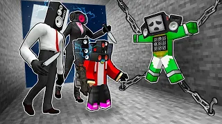 JJ is HOLDING MIKEY  HOSTAGE! How do you save MIKEY TV MAN in Minecraft - Maizen