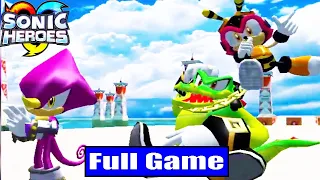 SONIC HEROES Full Game Walkthrough - No Commentary Team Chaotix (SONIC HEROES Full Gameplay)