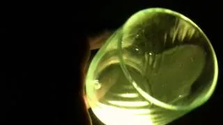 The guts of 5000 fire flies ( Glowstick) chem light in a glass.MOV