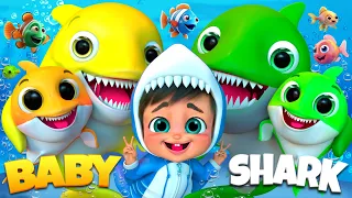 Baby Shark's Counting Fun 1️⃣🦈, Wheels on The Bus Song , ABC song ,Bath ,  #babyshark  #cocomelon