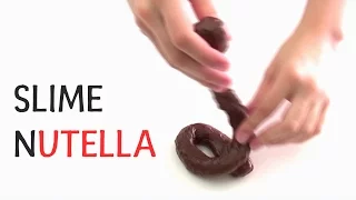 NUTELLA SLIME - How to make edible Chocolate Play Doh DIY