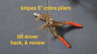 Knipex 5 inch cobra pliers.  the best edc pliers you can buy!