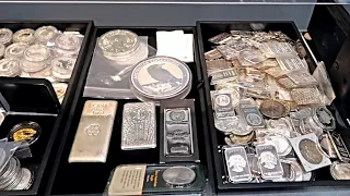 Selling $50,000 Gold Silver Stack to a Coin Store