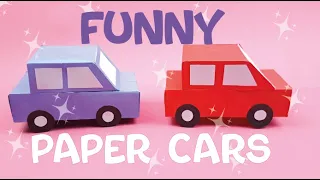 How To Make Paper Cars Origami Funny and Simple