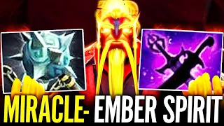 EXCLUSIVE - Miracle Ember Spirit Midlane Gameplay - Dota 2 Pro Gameplay