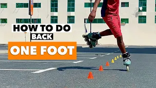 How to do Back One Foot / Leg | Slalom Skating | Tutorial