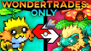 Can I Beat Pokemon Infinite Fusion With Only Wondertrades?! (Fangame/Johto)