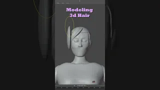 Sculpting 3d Hair from UV Spheres - Blender Beginners