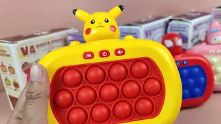 ♡ Satisfying PIKACHU Cute characters Rare Push Game Electric Pop It toys unboxing ASMR Videos