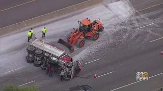 Dump Truck Accident Snarls Rush Hour Traffic On 695