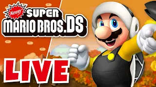 [🔴LIVE] Newer Take Two! | Newer Super Mario Bros. DS 100% Playthrough | #1