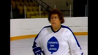 1983 SCTV Power Play Billy Stemhovilichski (John Candy) playing hockey with the Toronto Bay Leaves