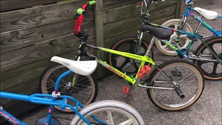 My Freestyle bmx Bikes.  Haro Lineage Master/ Sport  1987 GT Pro freestyle tour  Gt Zoot Scoot