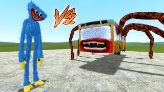 New BUS Eater vs HUGGY WUGGY Strength Comparison - GarrysMod Sandbox