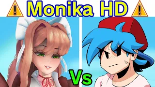 Friday Night Funkin' VS Monika HD FULL WEEK Cutscenes (FNF HD Mod) Week 6 Doki Doki Literature Club