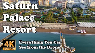 Saturn Palace Resort from Drone Lara Antalya Turkey in 4K