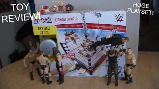 WWE Wrekkin KICKOUT RING PLAYSET TOY REVIEW!