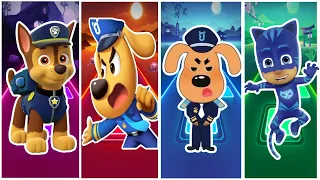 Paw Patrol 🆚 Sheriff Labrador 🆚 Detective 🆚 Pj Masks-Catboy |  Who is best?🎯 in Tiles Hop EDM Rush🎶