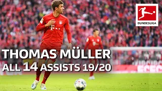 Thomas Müller - All Assists 2019/20 So Far From The Bundesliga's Assist King