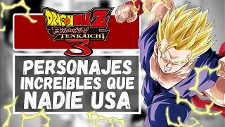 10 Personajes Increíbles que NADIE USA en Dragon Ball Z Budokai Tenkaichi 3 (Ft. Zenkai Z)