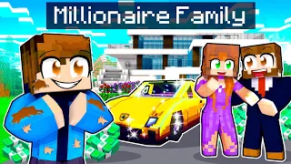 Adopted By MILLIONAIRE FAMILY In Minecraft!