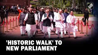 'Historic' walk of MPs to new Parliament