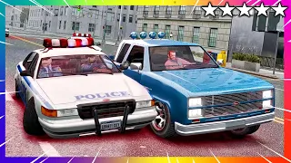GTA 4 Police Chase - Best Car - Bobcat | GTA IV Five Star Cop Battle Funny Trolling Moments
