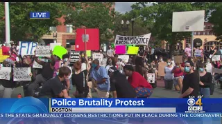 Boston South End Protest Against Police Brutality Draws A Crowd Of More Than 100