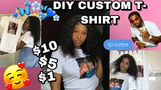 DIY Custom Print T-Shirt || NO TRANSFER PAPER|| Fun & Affordable