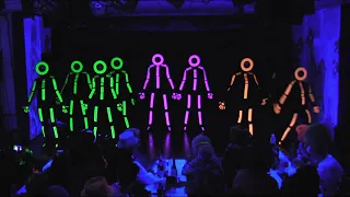 Schwarzlicht - Tanz Stick Ladies 2018 Strichmännchen Karneval