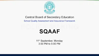 Webinar Series on SQAA Framework (SQAAF) - Policy Making