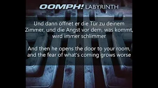 Oomph!- Ich will dich nie mehr sehen lyrics with English translation