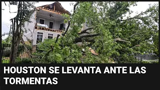 Inician labores de limpieza en Houston tras las tormentas severas: "Ahora toca comenzar desde cero"