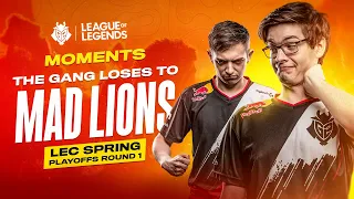 The Gang Loses To MAD Lions | LEC Spring 2020 Playoffs G2 vs MAD Lions Moments