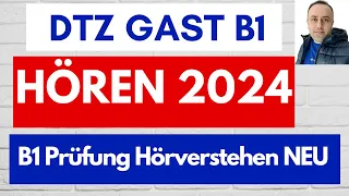 Prüfung B1 Hören 2024 / DTZ Gast B1 Hörverstehen Mit Lösung NEU / Telc B1 / Deutsch lernen