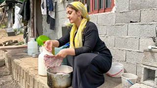 IRAN Nomadic Life! Cooking Lamb Broth at top of the Mountains