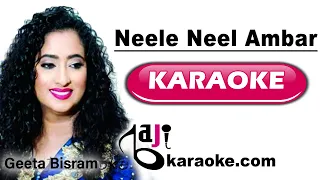 Neele Neele Ambar Par - Karaoke With Scrolling Lyrics - Coverd by Geeta Bisram - by BajiKaraoke