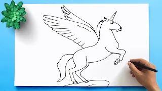 Most Easy Unicorn Drawing !