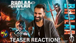 BHOLAA Teaser 2 REACTION & REVIEW!! | Bholaa In 3D | Ajay Devgn | Tabu