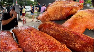 100meters Long Queue! Sold Out in just 3 hours!!! Truck Selling Crispy Roast Pork in Kuala Lumpur!!!