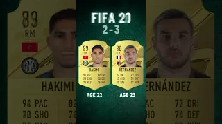 HERNANDEZ vs HAKIMI Fifa Evolution 🇫🇷 France vs Morocco 🇲🇦 Fifa 17 - Fifa 23