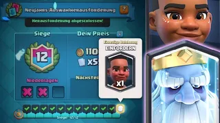 12 SIEGE NEUJAHRS CHALLENGE? 🚀 | 3 Legendäre Karten gewinnen! | Clash Royale deutsch