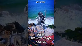 💥INDIA HIGHEST SHIVAN STATUE 😳🤔#shorts #short #trending #sivan #lordshiva #tamilnadu #india #shorts