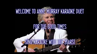 Anne Murray For The Good Times Karaoke Duet