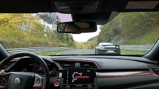 Honda Civic Type R vs. Porsche Cayman 718 GT4 vs. 911 GT3 992 - Nürburgring Nordschleife 30.10.2022